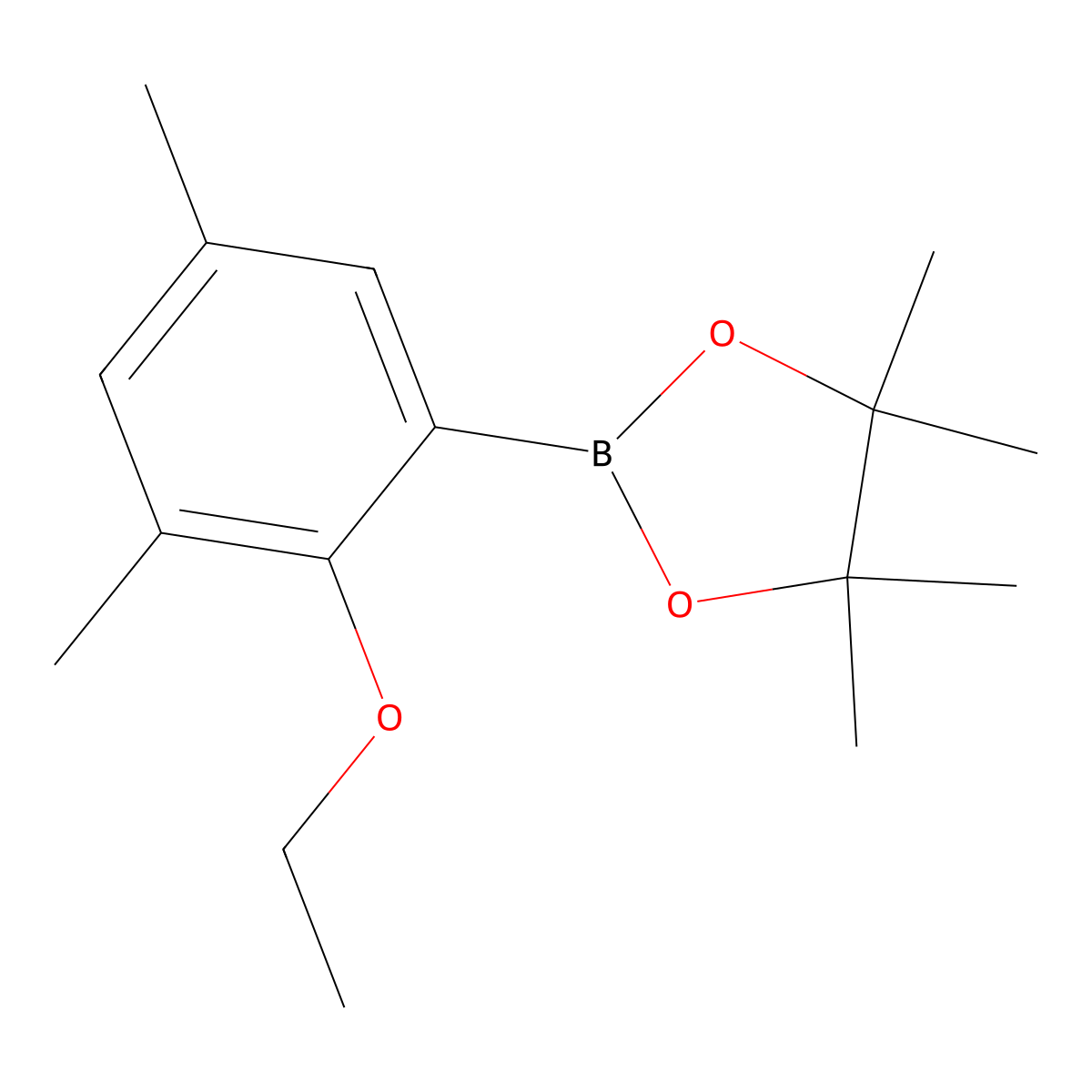 2-(2-Ethoxy-3,5-dimethylphenyl)-4,4,5,5-tetramethyl-1,3,2-dioxaborolane molecular structure, CAS 3027256-67-0
