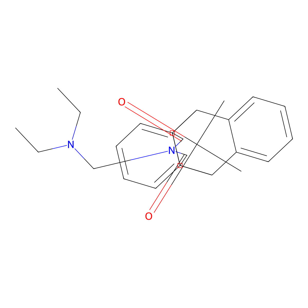 13-[(Diethylamino)methyl]-9,10-dihydro-9,10[3,4]pyrrolidinoanthracene-12,14-dione molecular structure, CAS 302777-06-6