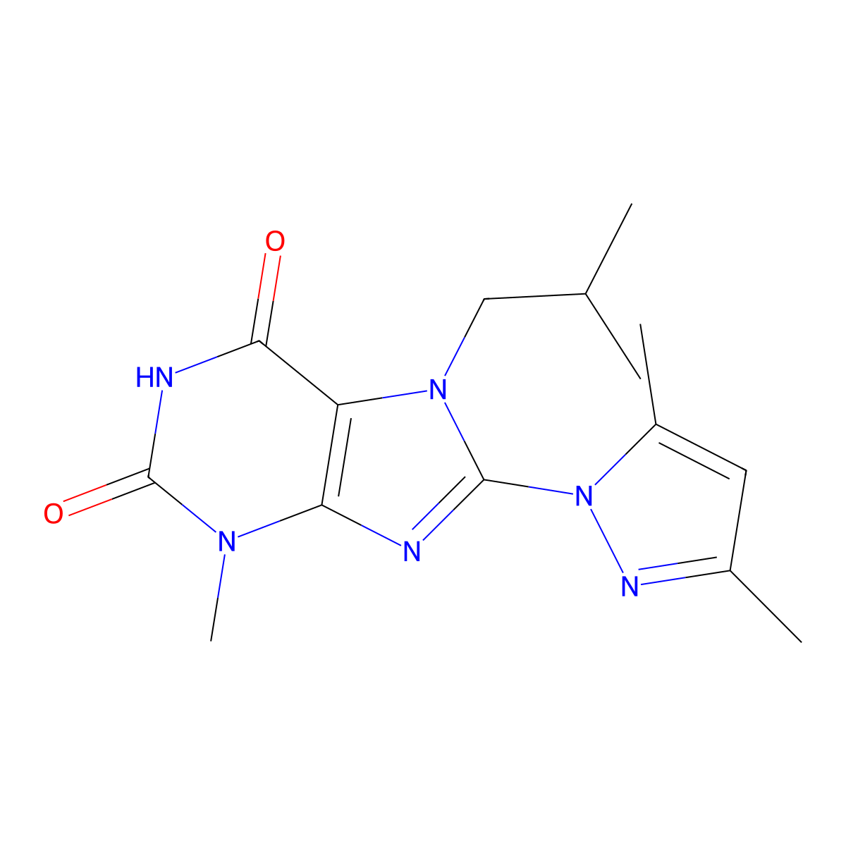 8-(3,5-Dimethyl-pyrazol-1-yl)-7-isobutyl-3-methyl-3,7-dihydro-purine-2,6-dione molecular structure, CAS 302785-52-0