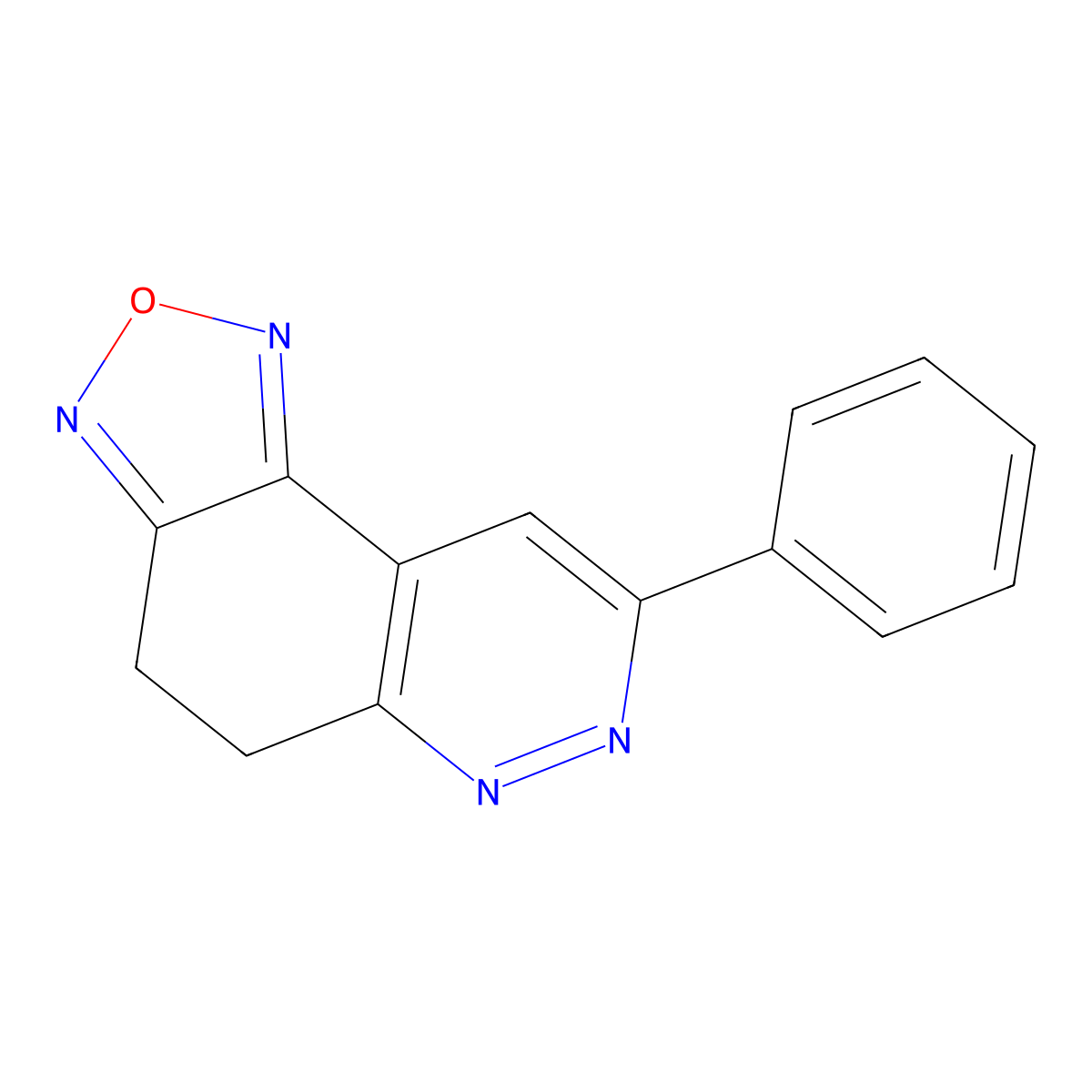 8-Phenyl-4,5-dihydro-[1,2,5]oxadiazolo[3,4-f]cinnoline molecular structure, CAS 302788-80-3