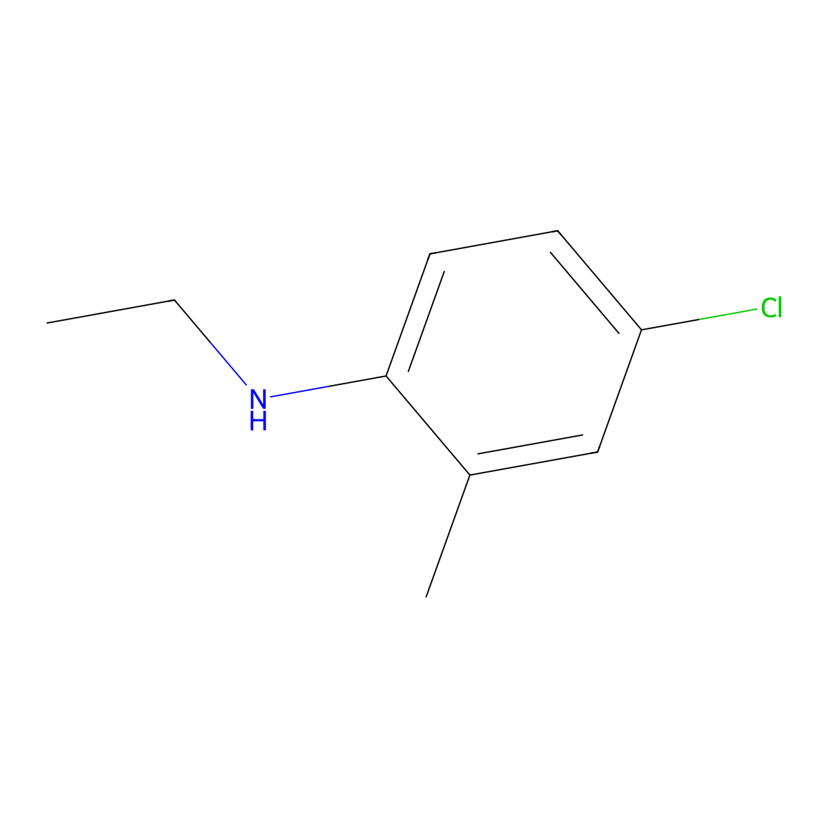 (4-Chloro-2-methylphenyl)ethylamine molecular structure, CAS 30279-13-1