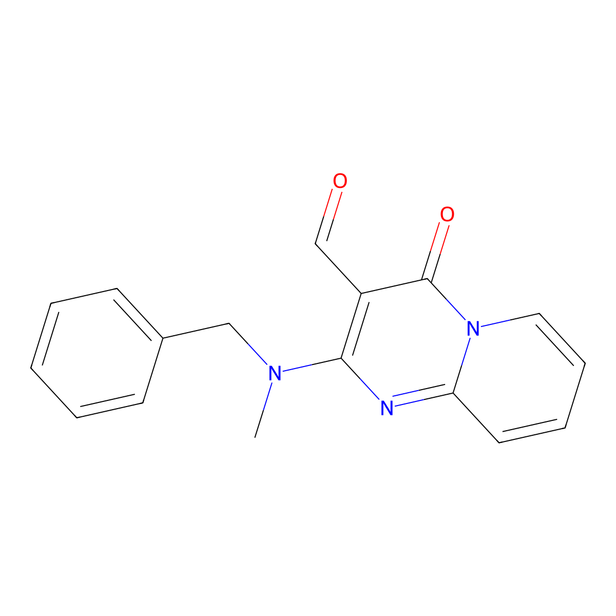 2-[benzyl(methyl)amino]-4-oxo-4H-pyrido[1,2-a]pyrimidine-3-carbaldehyde molecular structure, CAS 302796-69-6
