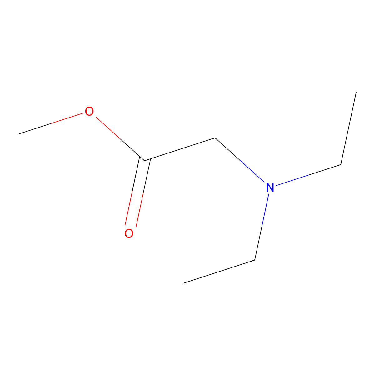 N,N-Diethylglycine Methyl Ester molecular structure, CAS 30280-35-4