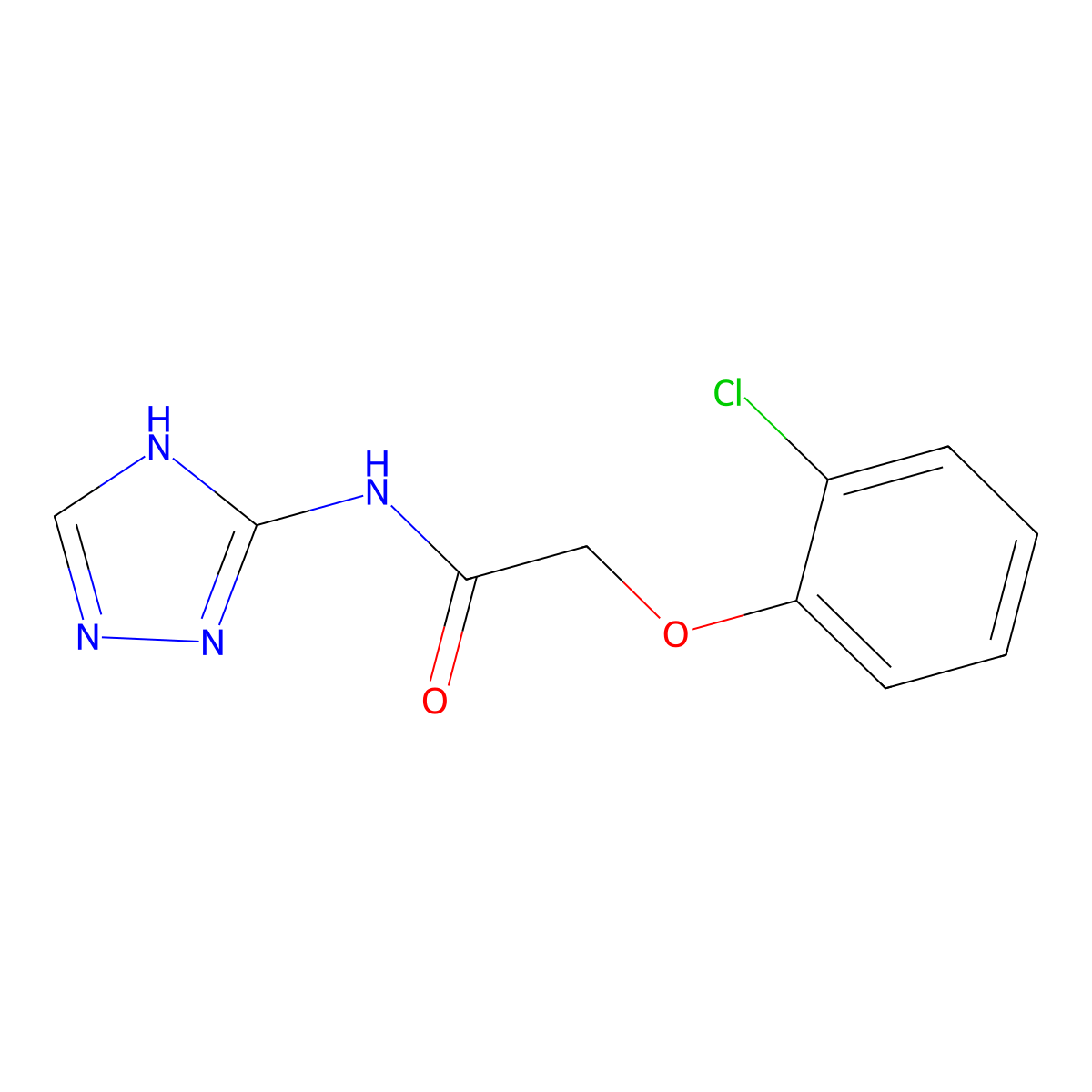 2-(2-chlorophenoxy)-N-(4H-1,2,4-triazol-3-yl)acetamide molecular structure, CAS 302804-96-2