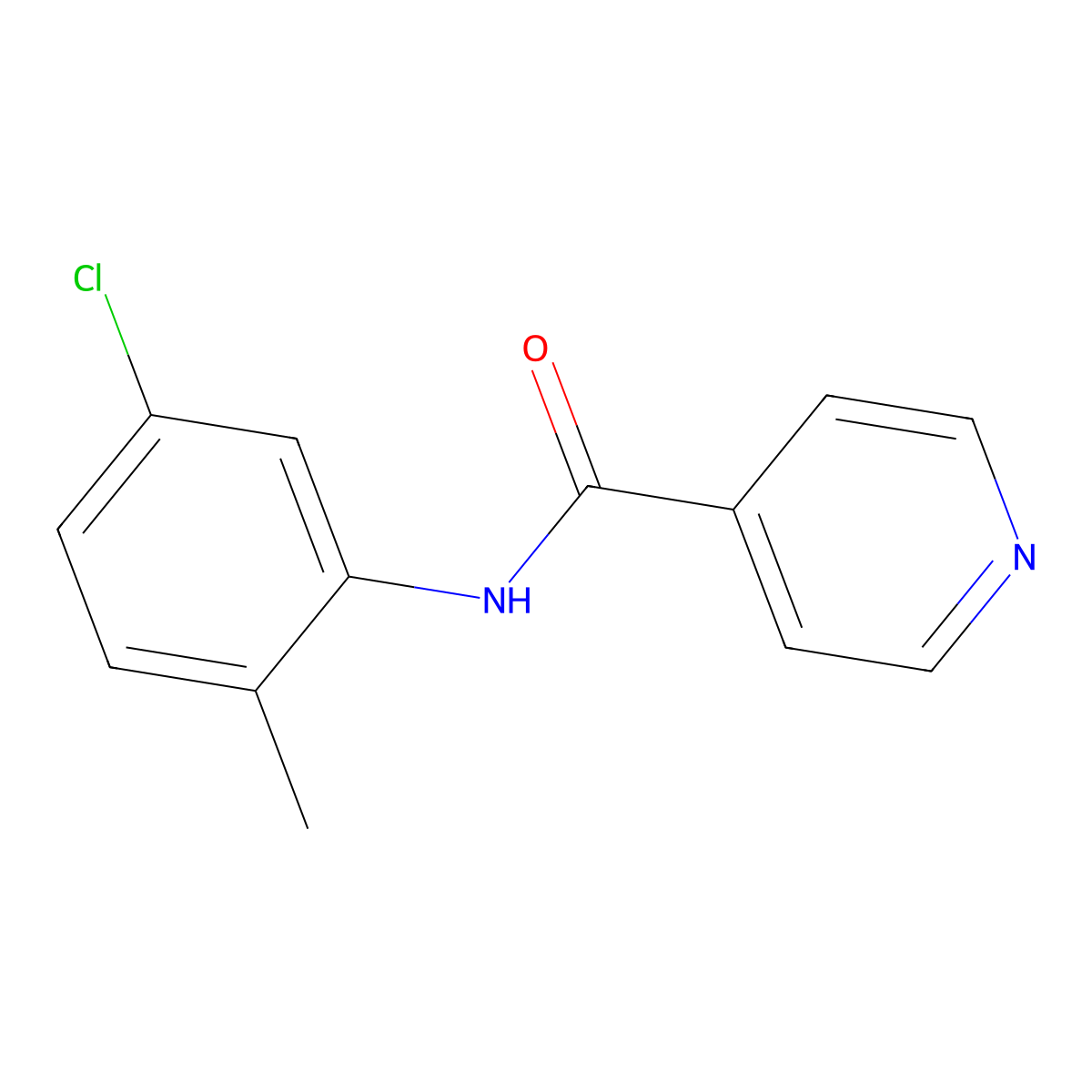 N-(5-chloro-2-methylphenyl)pyridine-4-carboxamide molecular structure, CAS 302806-43-5