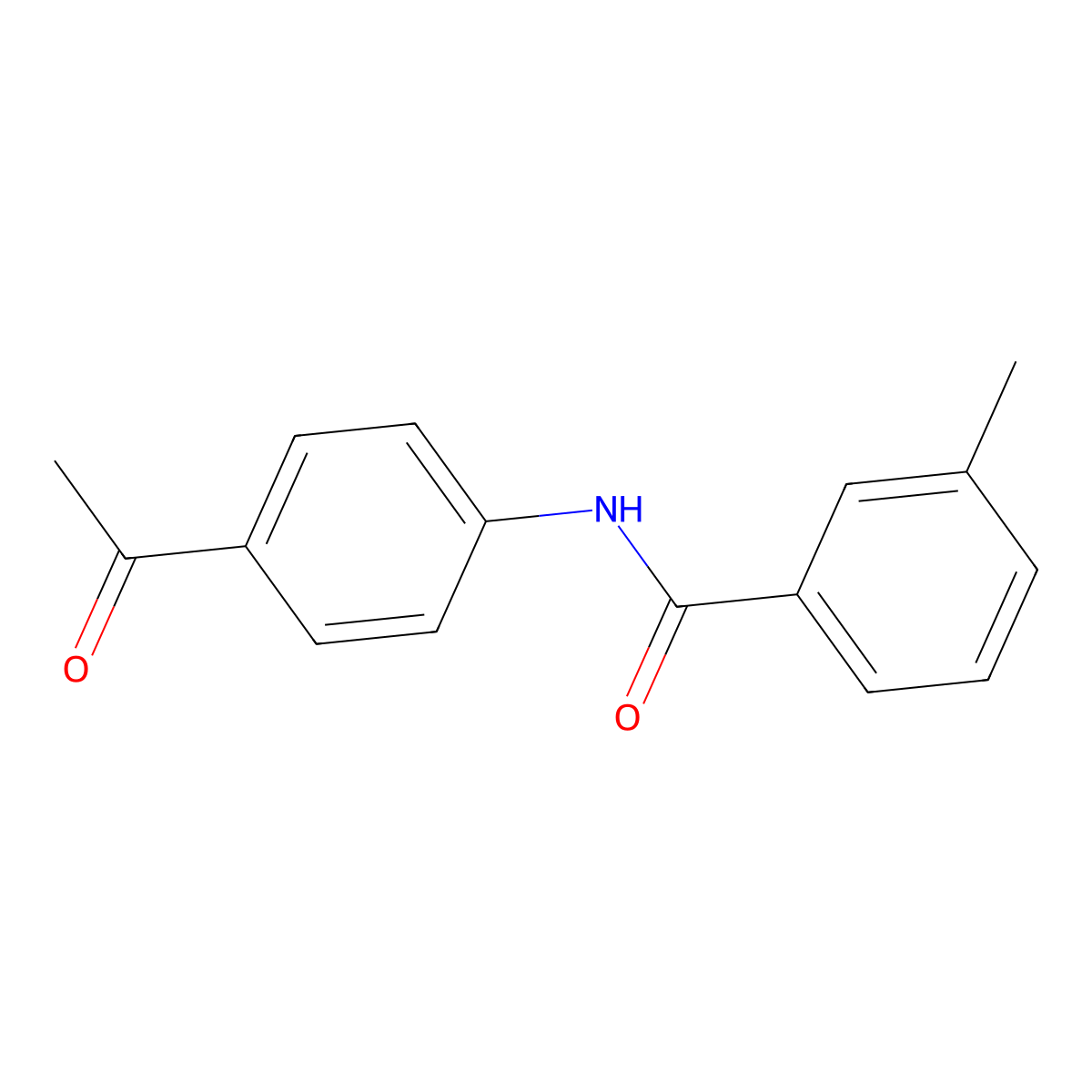N-(4-acetylphenyl)-3-methylbenzamide molecular structure, CAS 302813-90-7
