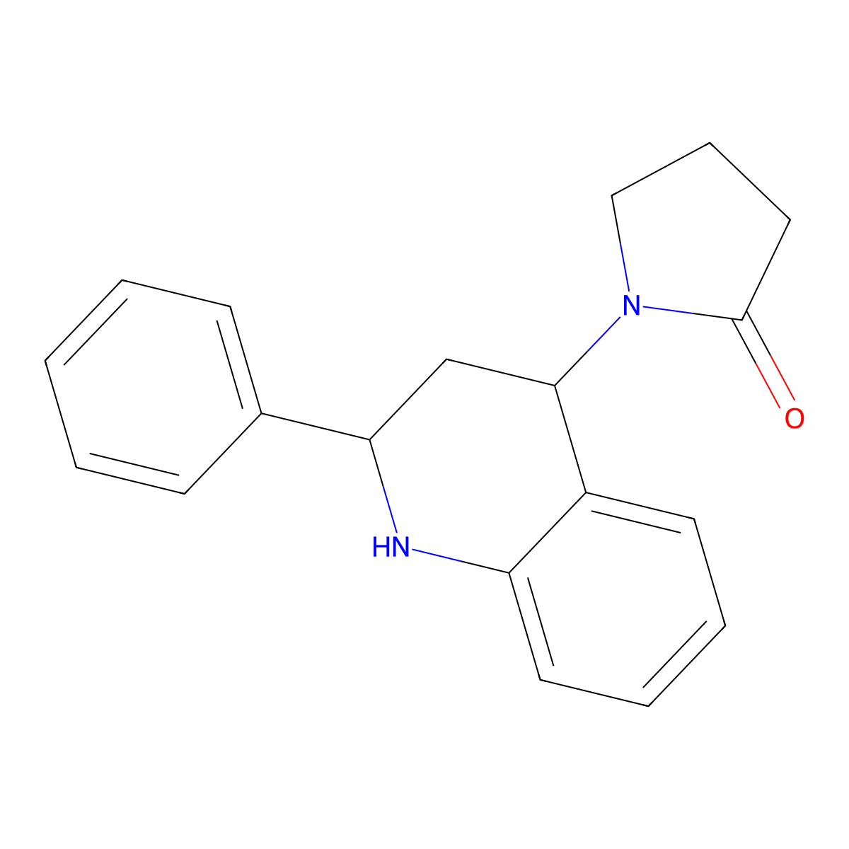 1-(2-Phenyl-1,2,3,4-tetrahydroquinolin-4-yl)pyrrolidin-2-one molecular structure, CAS 302814-84-2