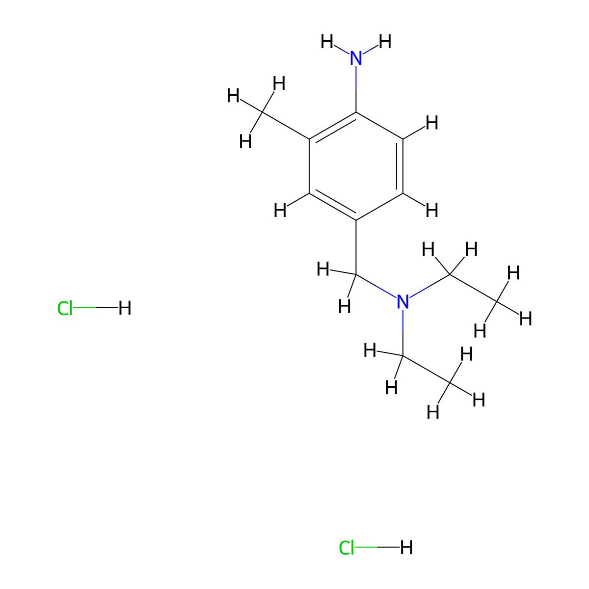4-[(Diethylamino)methyl]-2-methylaniline dihydrochloride molecular structure, CAS 3028141-44-5