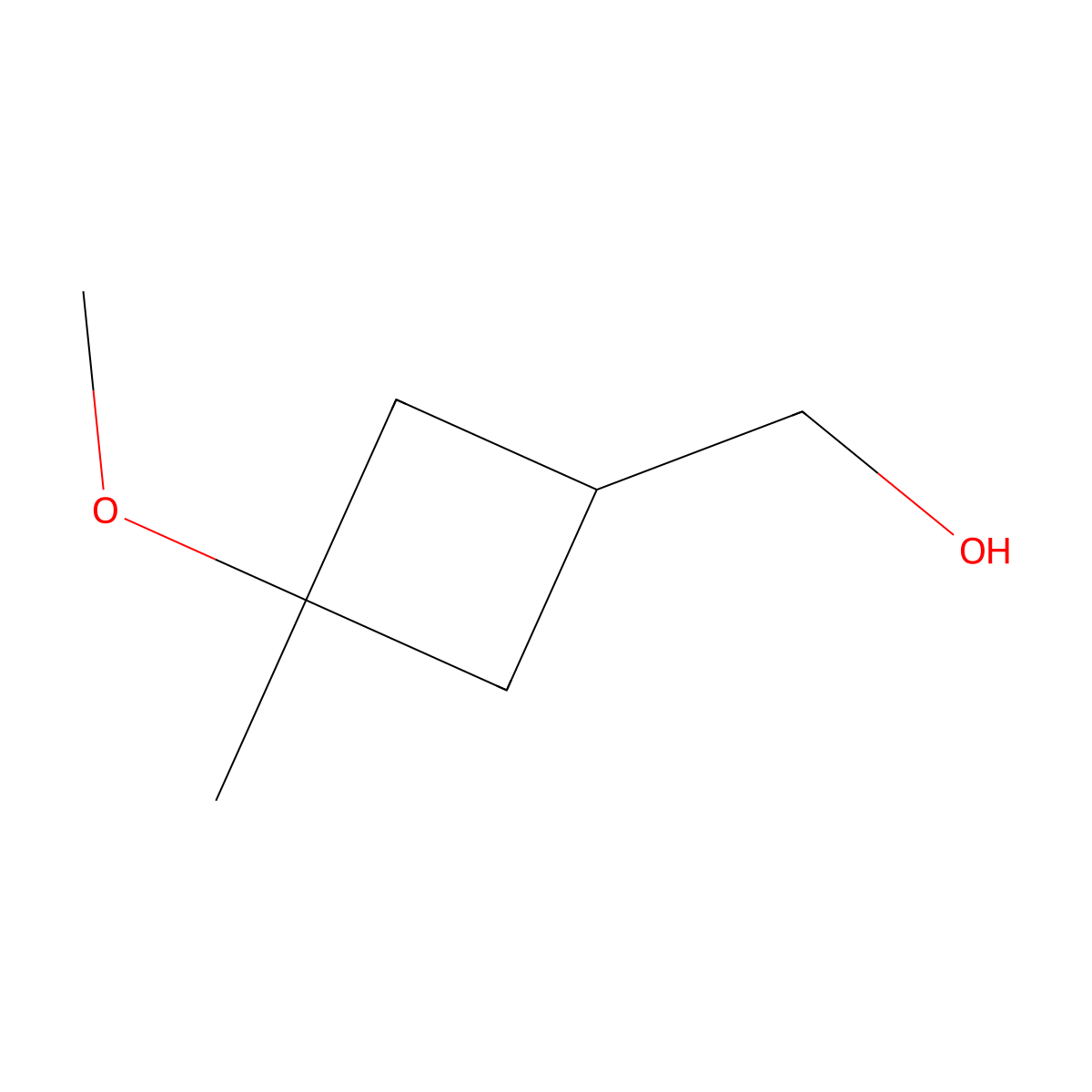 (3-Methoxy-3-methylcyclobutyl)methanol molecular structure, CAS 3028141-67-2