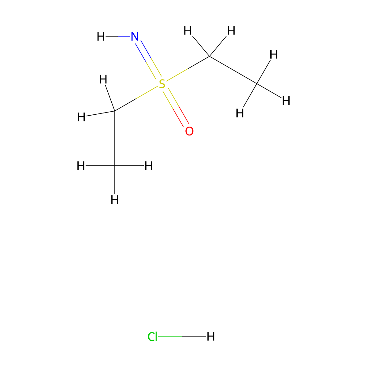 Diethyl-imino-oxo-lambda6-sulfane;hydrochloride molecular structure, CAS 3028141-80-9
