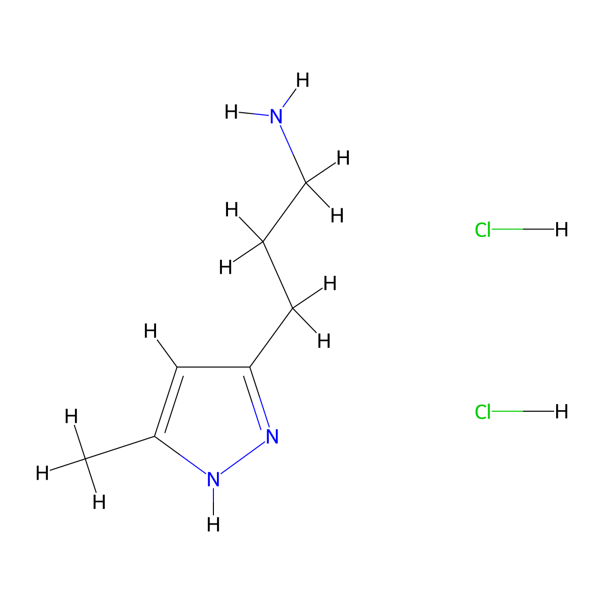 3-(5-methyl-1H-pyrazol-3-yl)propan-1-amine;dihydrochloride molecular structure, CAS 3028142-03-9