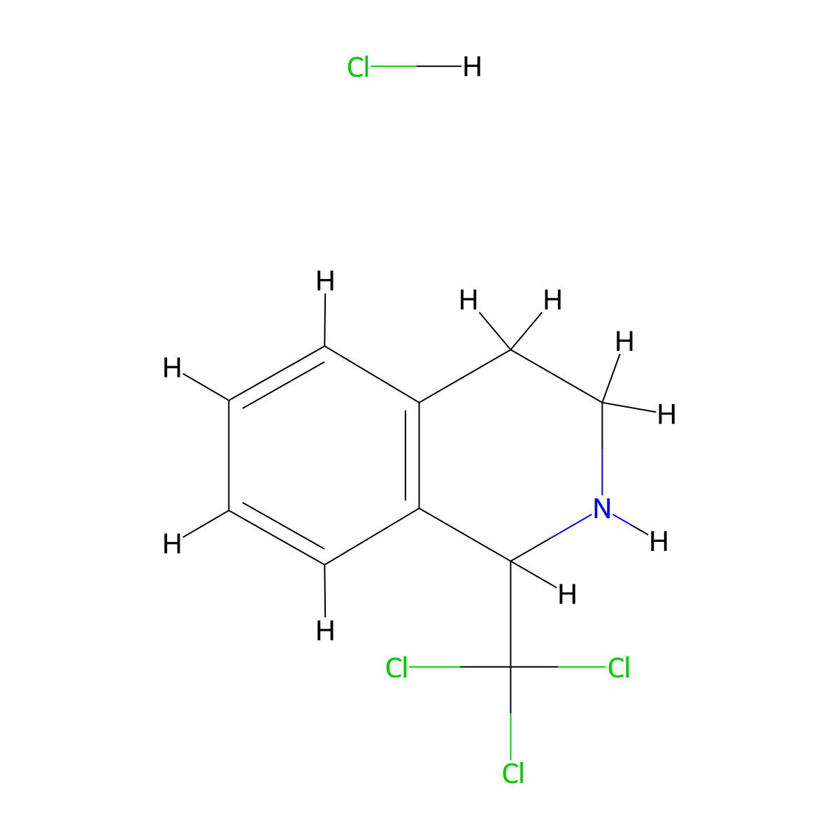 1-(Trichloromethyl)-1,2,3,4-tetrahydroisoquinoline hydrochloride molecular structure, CAS 3028146-29-1