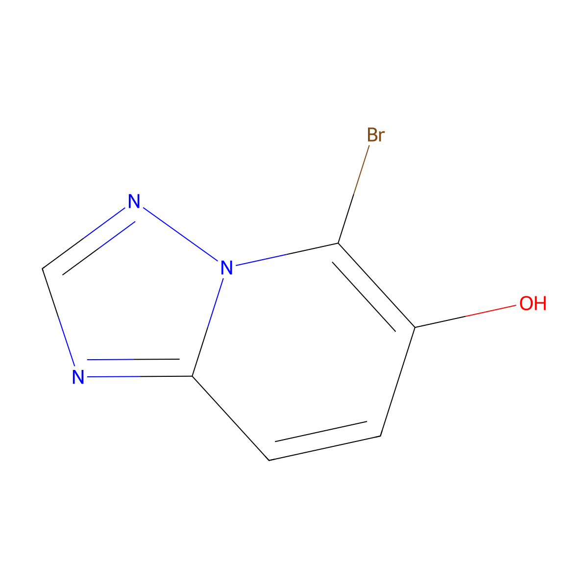 5-Bromo-[1,2,4]triazolo[1,5-a]pyridin-6-ol molecular structure, CAS 3028147-01-2