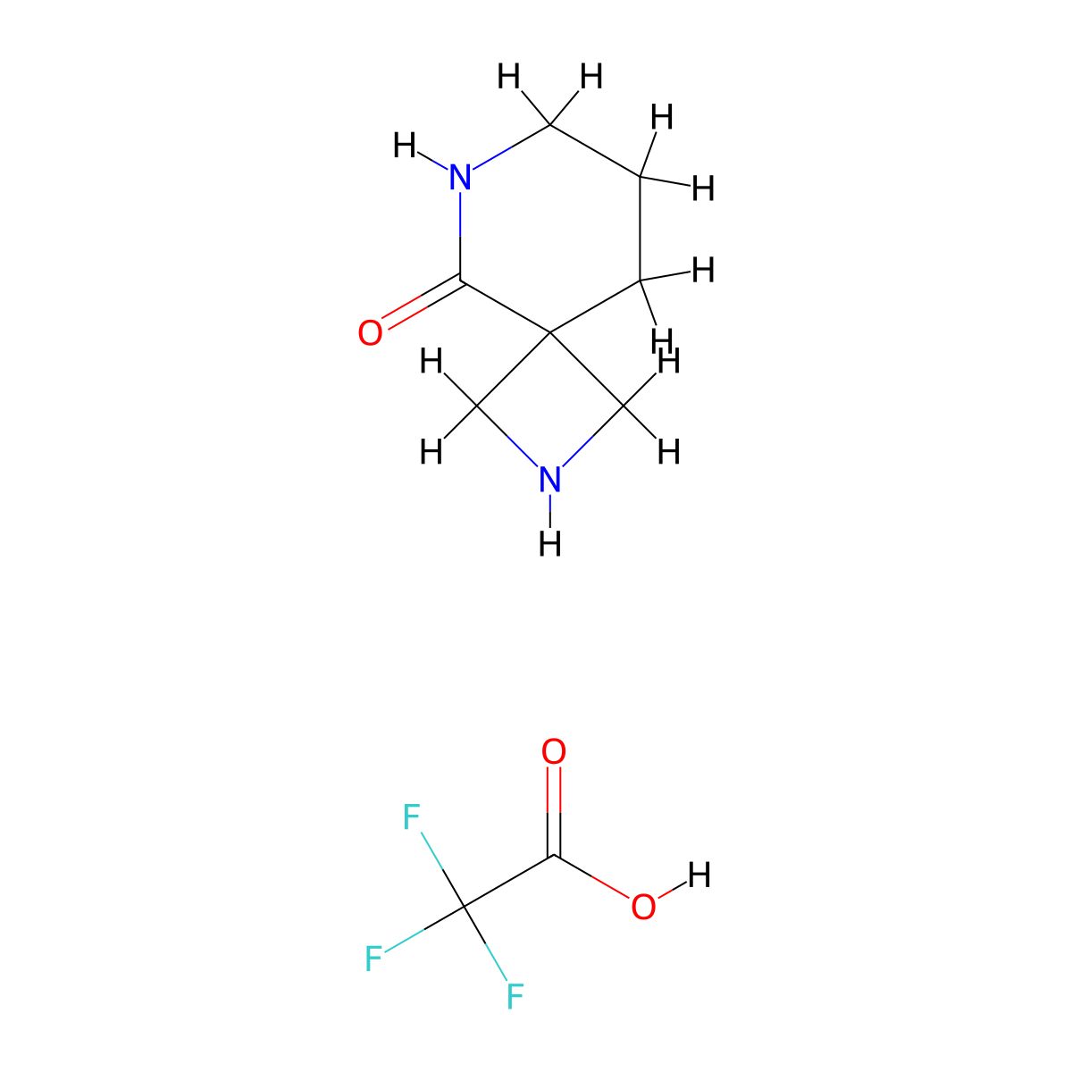 2,6-Diazaspiro[3.5]nonan-5-one;2,2,2-trifluoroacetic acid molecular structure, CAS 3028149-29-0