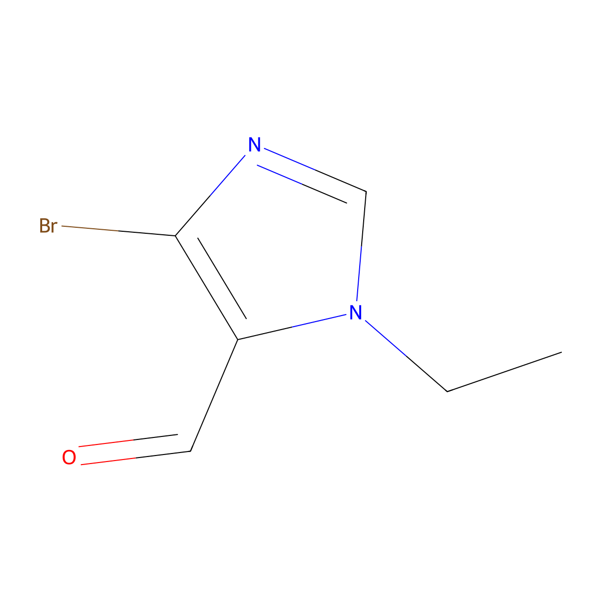 5-Bromo-3-ethylimidazole-4-carbaldehyde molecular structure, CAS 3028155-28-1
