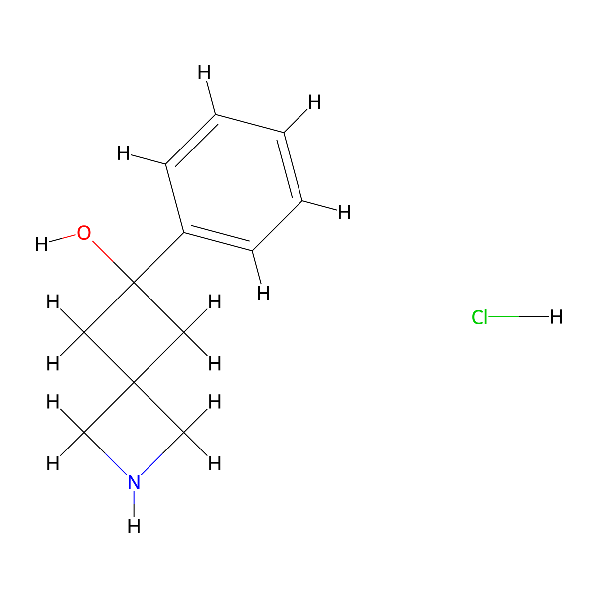 6-Phenyl-2-azaspiro[3.3]heptan-6-ol hydrochloride molecular structure, CAS 3028155-38-3