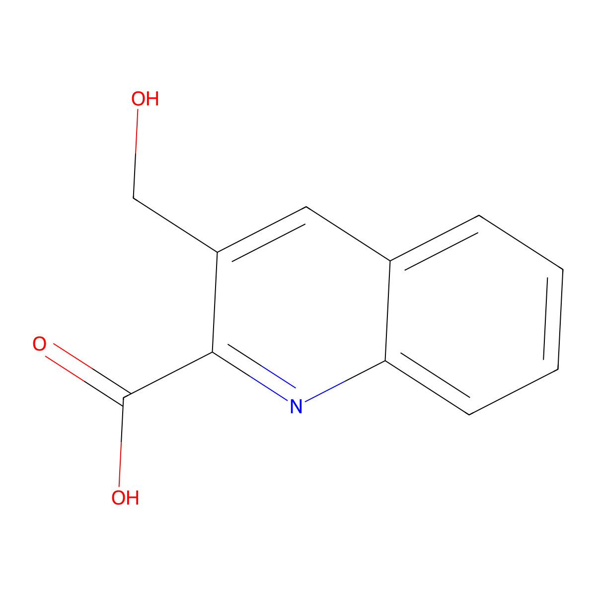 3-(Hydroxymethyl)quinoline-2-carboxylic acid molecular structure, CAS 3028155-66-7