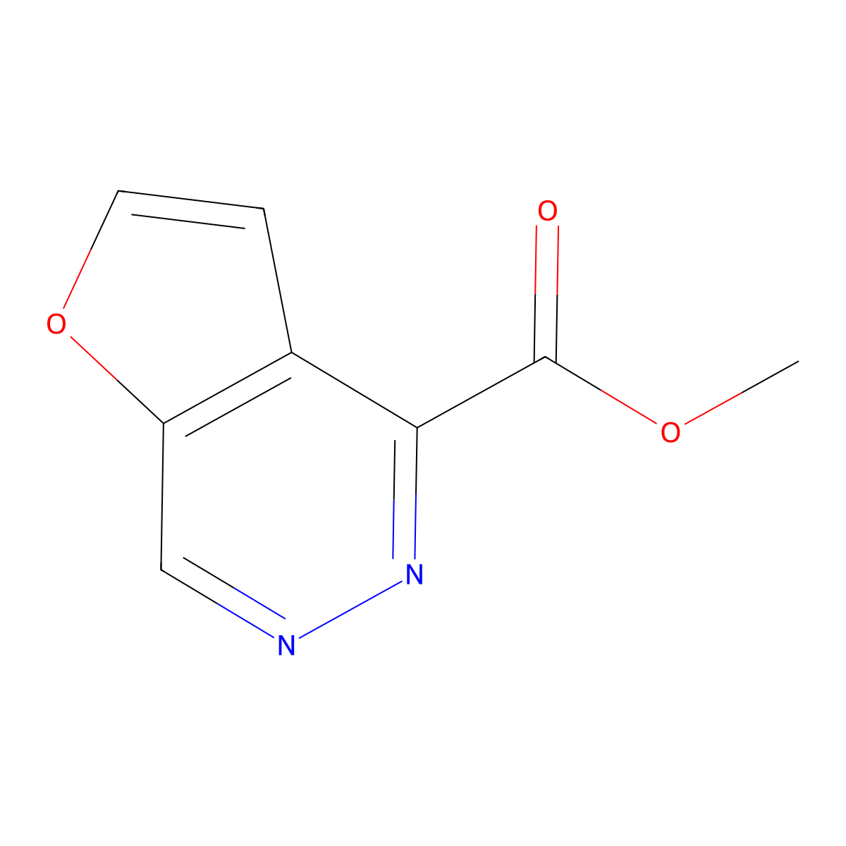 Methyl furo[2,3-d]pyridazine-4-carboxylate molecular structure, CAS 3028155-72-5