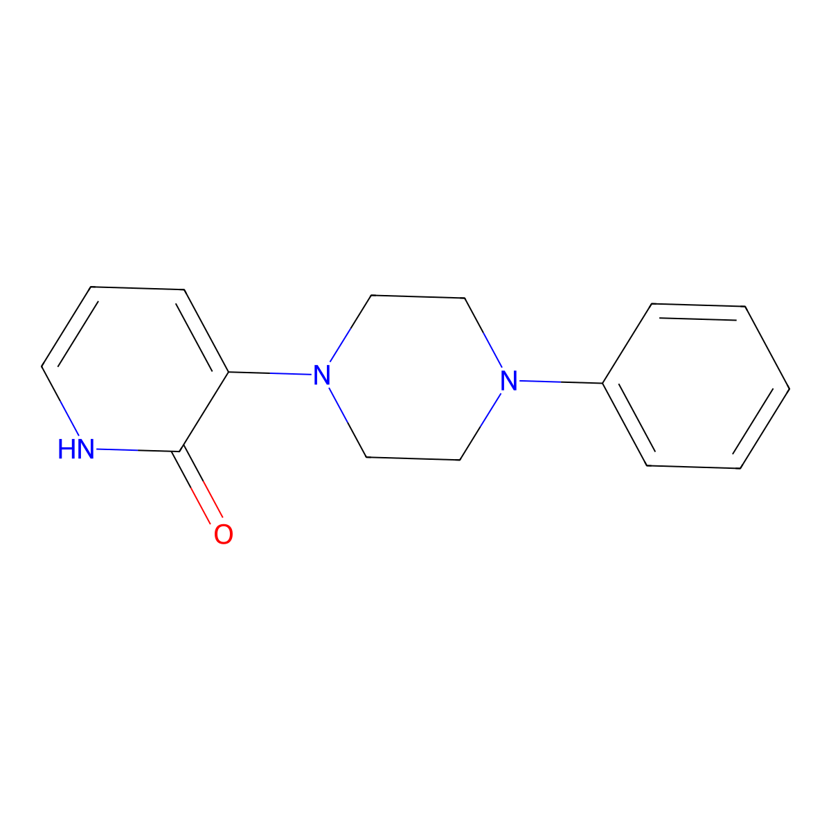 3-(4-phenylpiperazin-1-yl)-1H-pyridin-2-one molecular structure, CAS 3028156-29-5