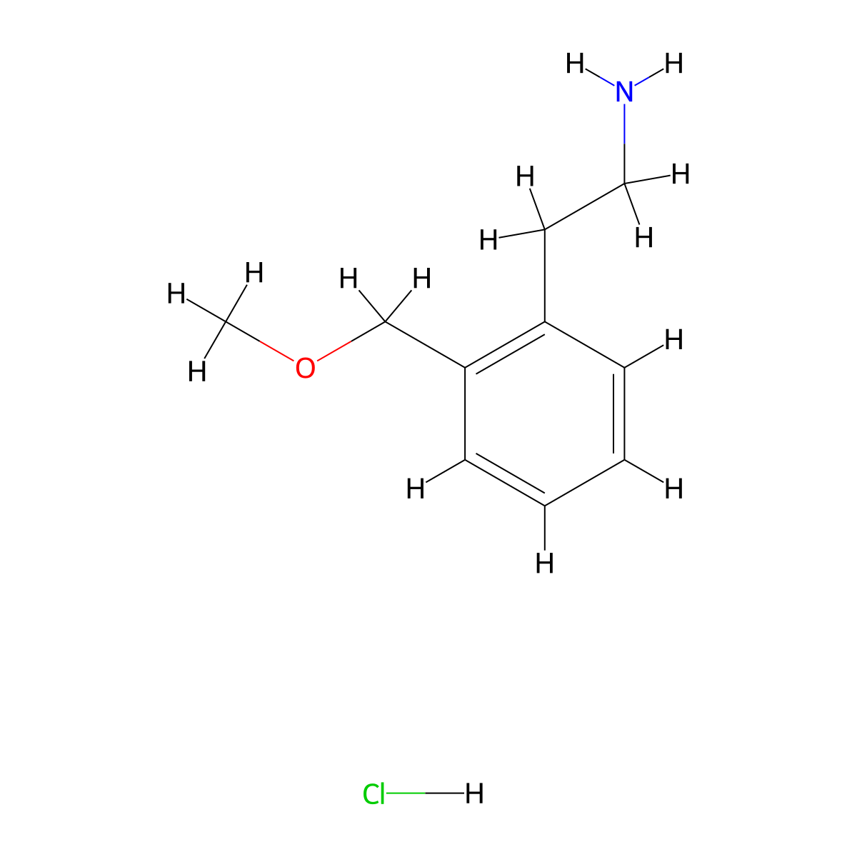 2-[2-(Methoxymethyl)phenyl]ethan-1-amine hydrochloride molecular structure, CAS 3028162-20-8