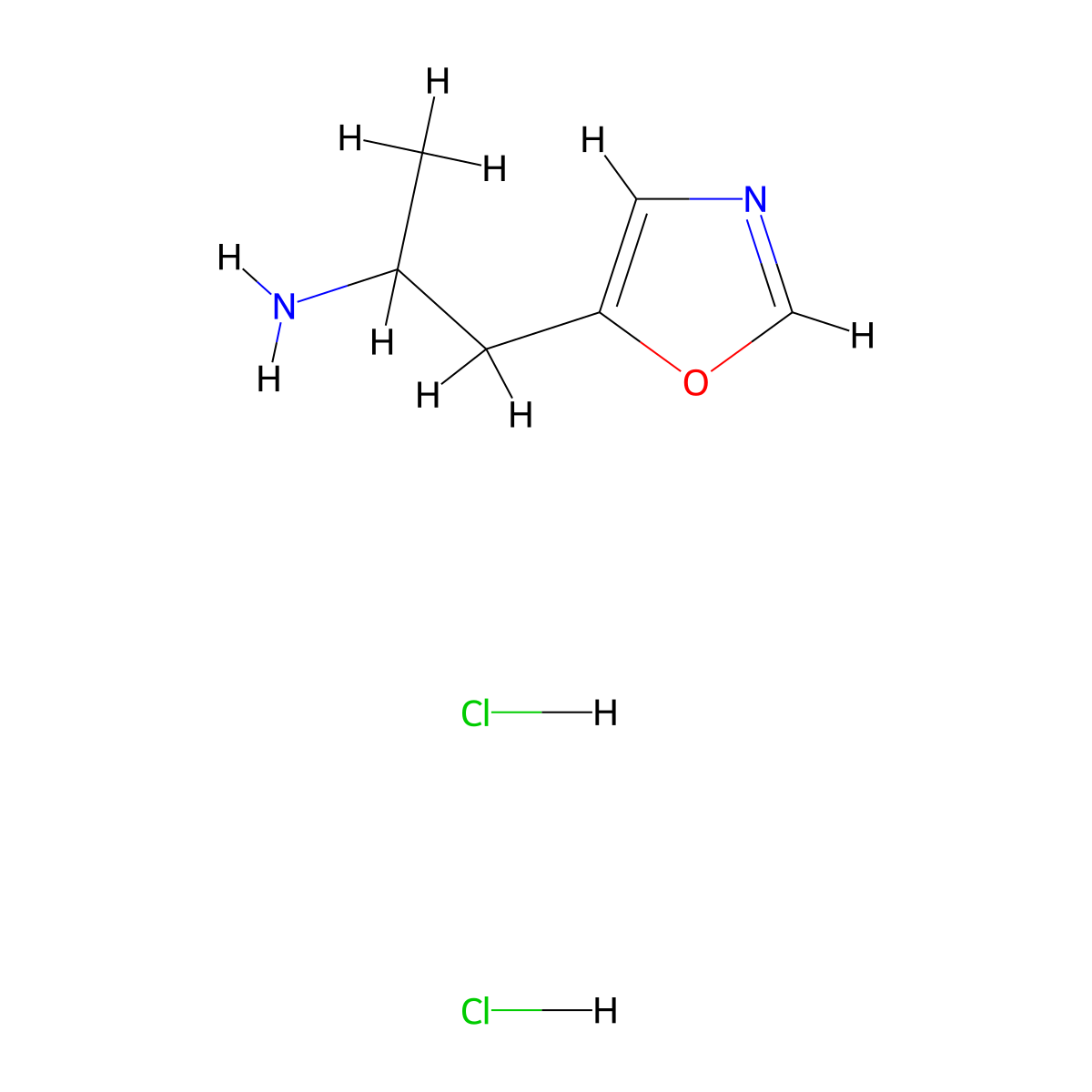 1-(1,3-Oxazol-5-yl)propan-2-amine dihydrochloride molecular structure, CAS 3028162-50-4