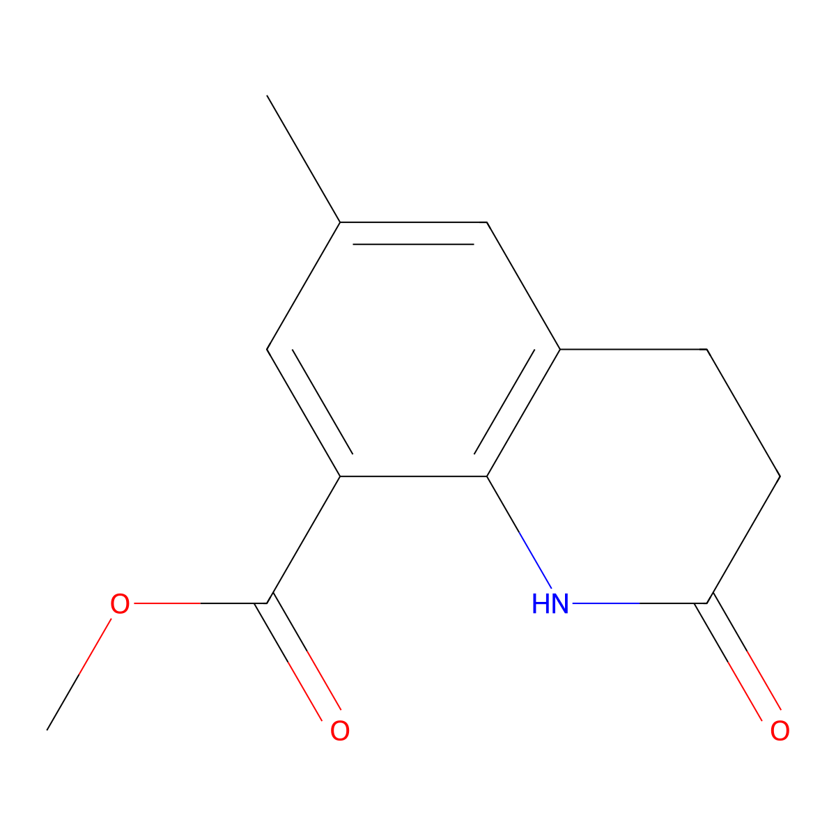 methyl 6-methyl-2-oxo-3,4-dihydro-1H-quinoline-8-carboxylate molecular structure, CAS 3028162-63-9