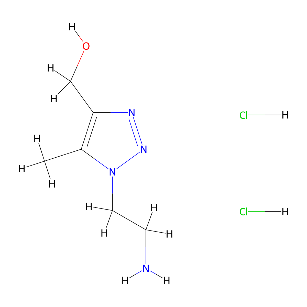 [1-(2-aminoethyl)-5-methyl-1H-1,2,3-triazol-4-yl]methanol dihydrochloride molecular structure, CAS 3028162-78-6
