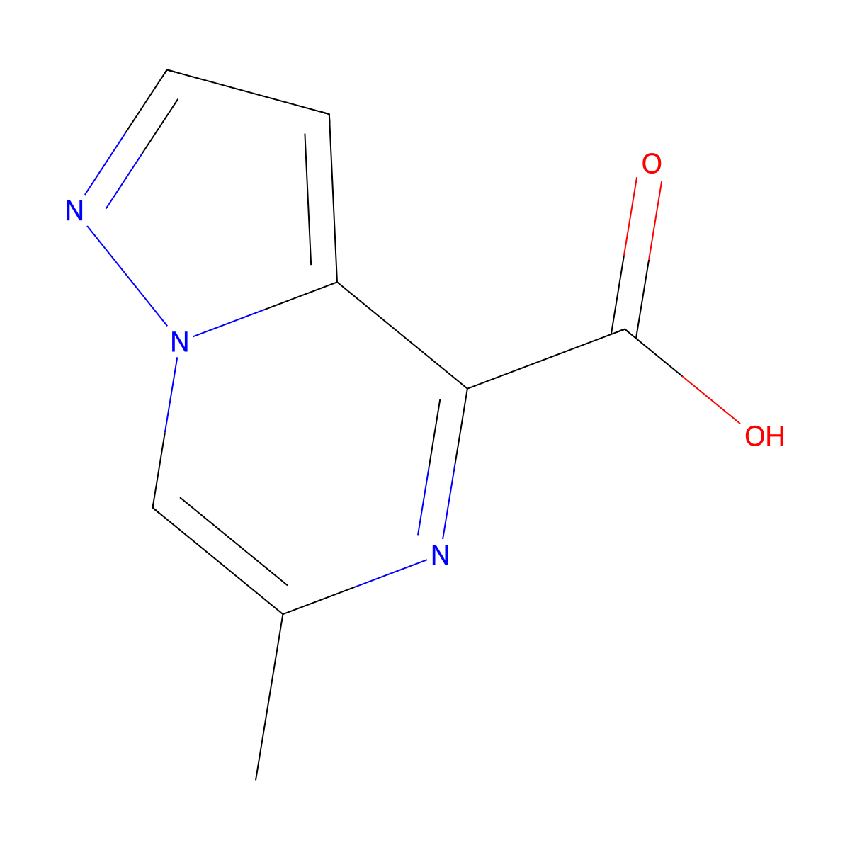 6-Methylpyrazolo[1,5-a]pyrazine-4-carboxylic acid molecular structure, CAS 3028162-94-6