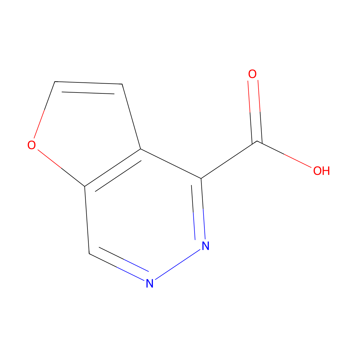 Furo[2,3-d]pyridazine-4-carboxylic acid molecular structure, CAS 3028163-09-6