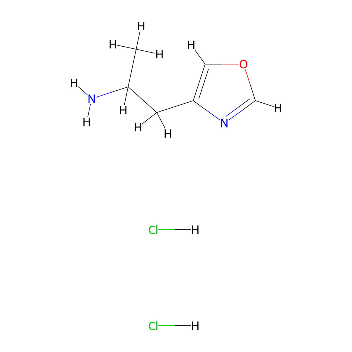 1-(1,3-Oxazol-4-yl)propan-2-amine dihydrochloride molecular structure, CAS 3028163-67-6