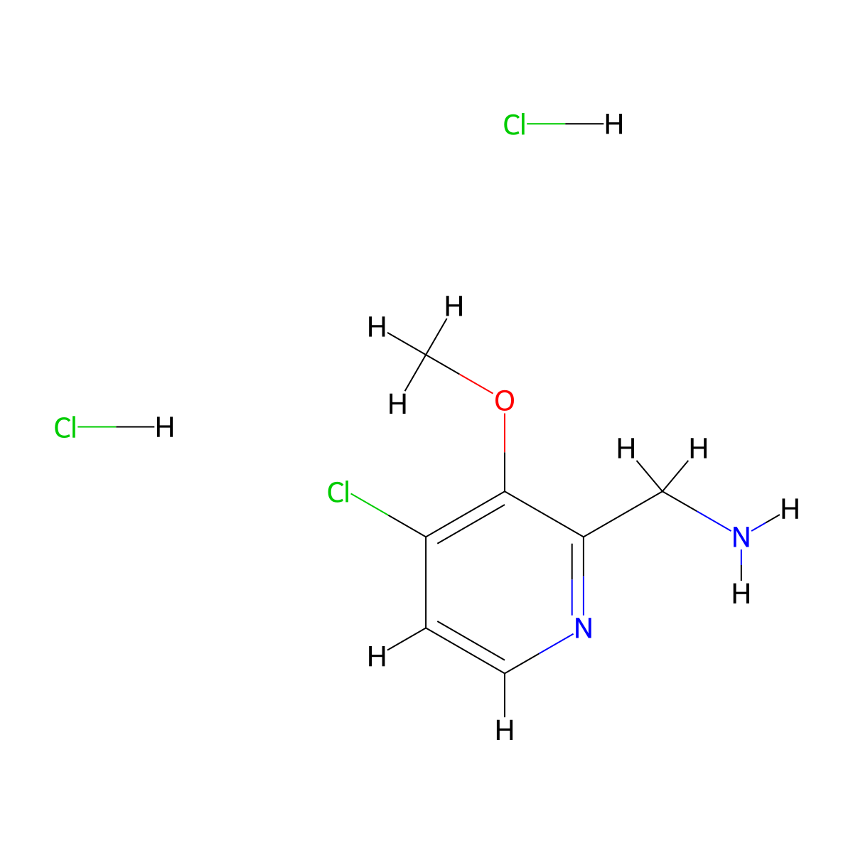 1-(4-Chloro-3-methoxypyridin-2-yl)methanamine dihydrochloride molecular structure, CAS 3028163-82-5