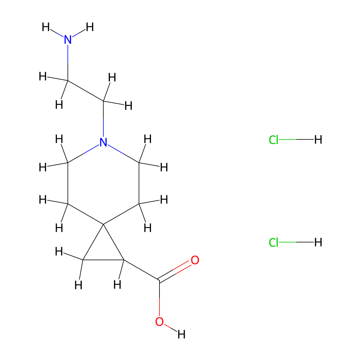 6-(2-Aminoethyl)-6-azaspiro[2.5]octane-2-carboxylic acid;dihydrochloride molecular structure, CAS 3028164-02-2
