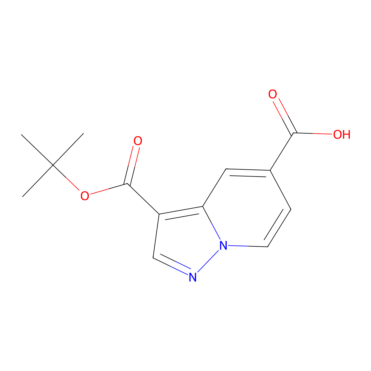3-[(Tert-butoxy)carbonyl]pyrazolo[1,5-a]pyridine-5-carboxylic acid molecular structure, CAS 3028164-11-3