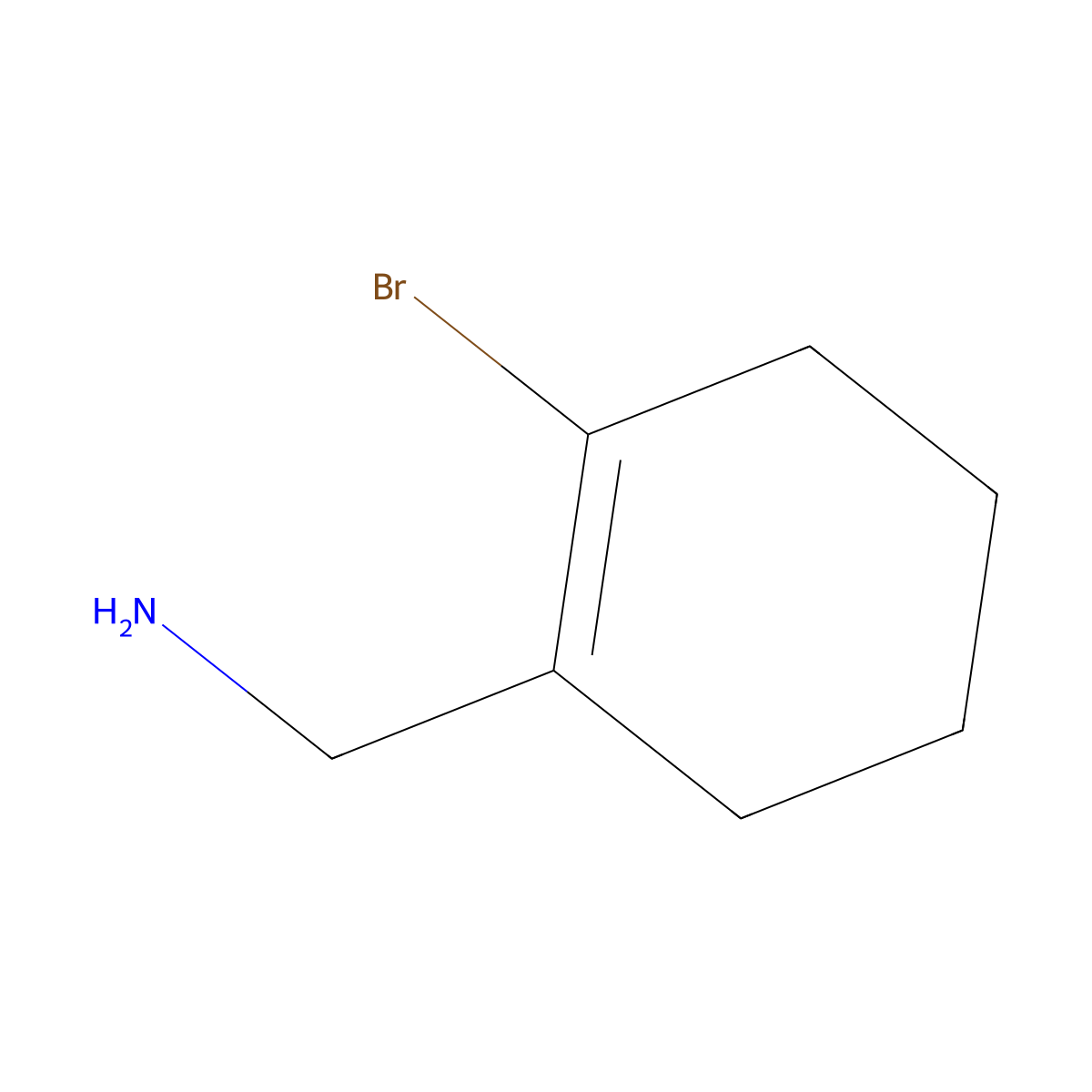 (2-Bromocyclohexen-1-yl)methanamine molecular structure, CAS 3028192-14-2
