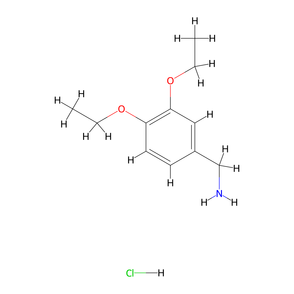 1-(3,4-Diethoxyphenyl)methanamine hydrochloride molecular structure, CAS 3028193-53-2