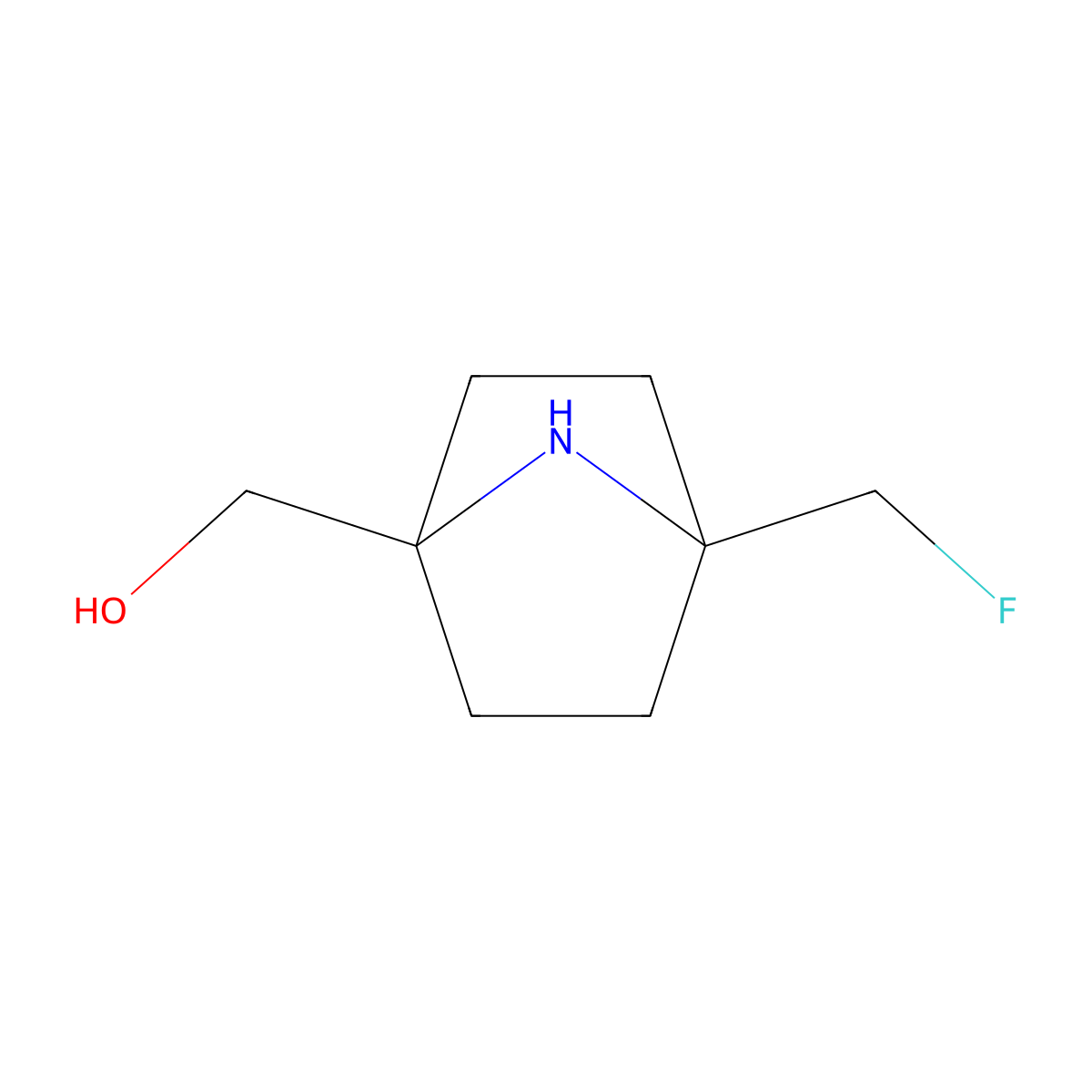 [4-(Fluoromethyl)-7-azabicyclo[2.2.1]heptan-1-yl]methanol molecular structure, CAS 3028201-39-7