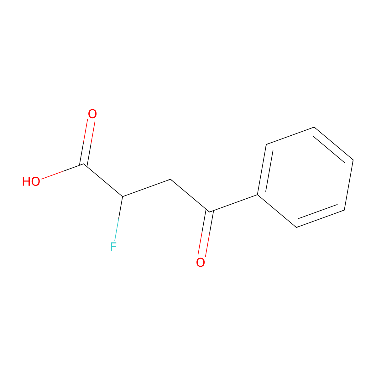 2-Fluoro-4-oxo-4-phenylbutanoic acid molecular structure, CAS 3028201-58-0