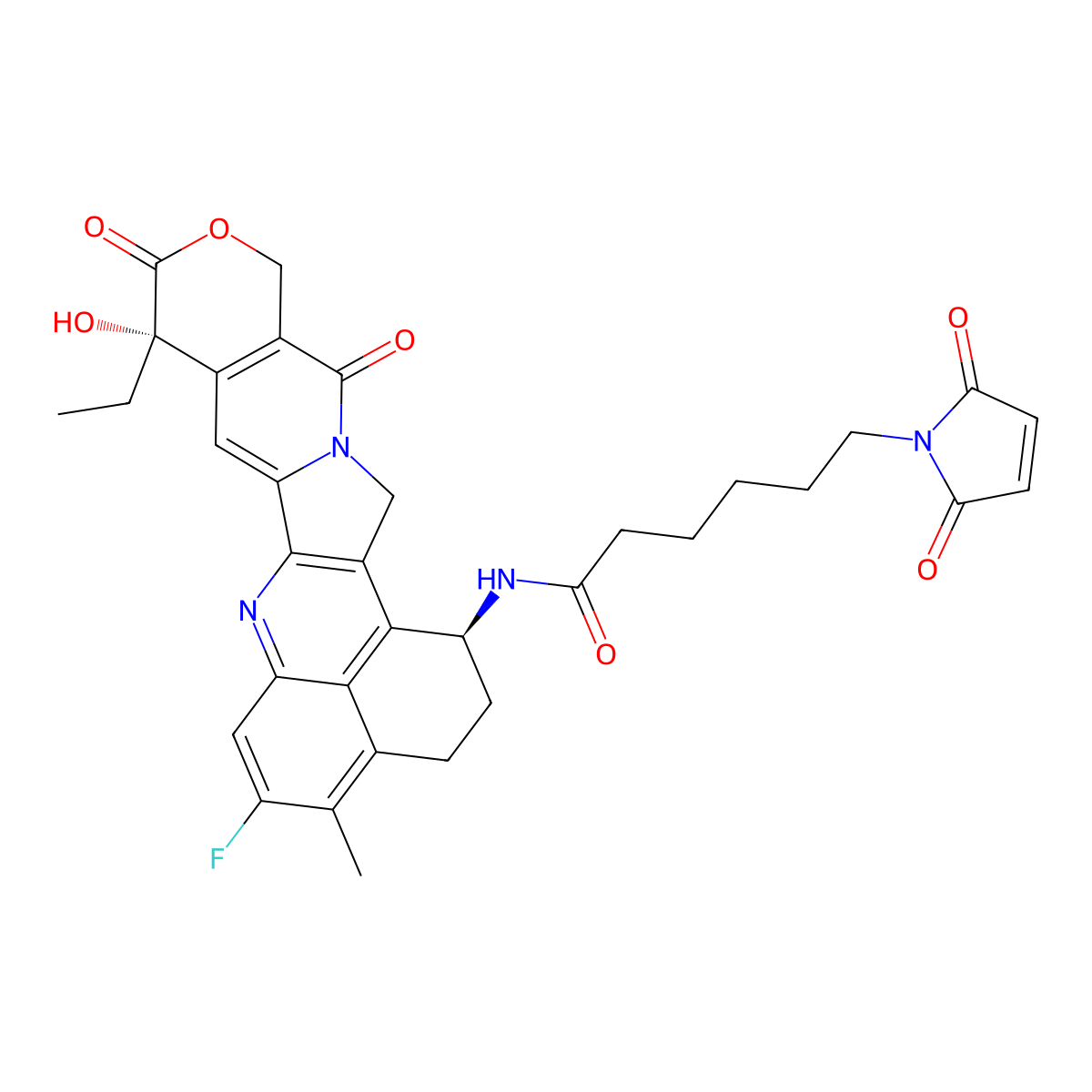 Mal-Exatecan molecular structure, CAS 3028213-52-4