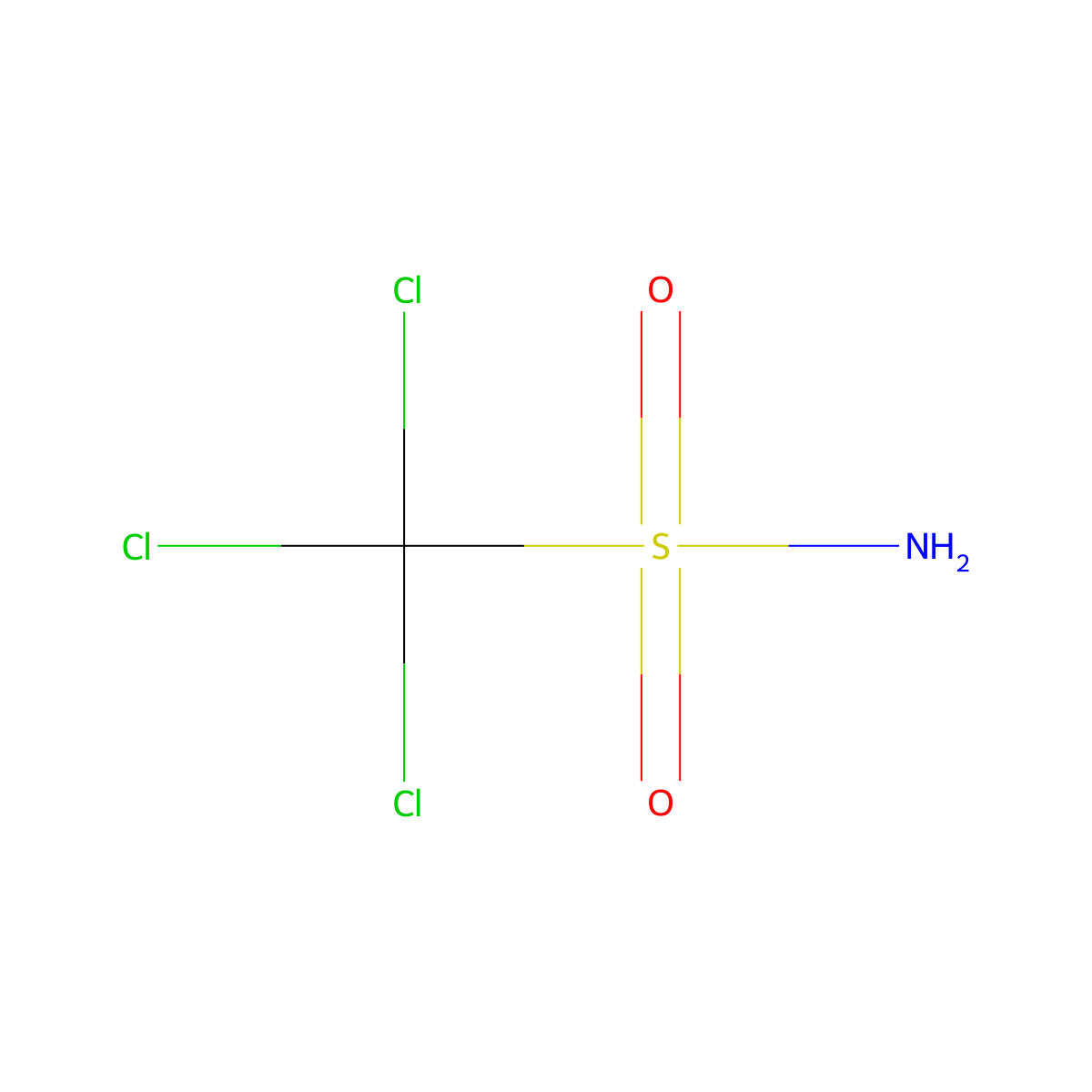 1,1,1-Trichloromethanesulfonamide molecular structure, CAS 30289-70-4