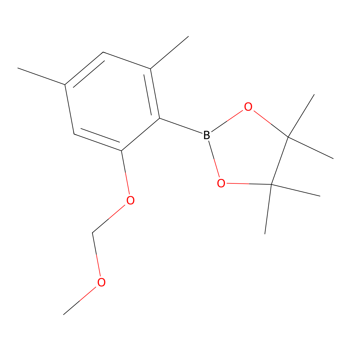 2-(2-(Methoxymethoxy)-4,6-dimethylphenyl)-4,4,5,5-tetramethyl-1,3,2-dioxaborolane molecular structure, CAS 3028966-97-1