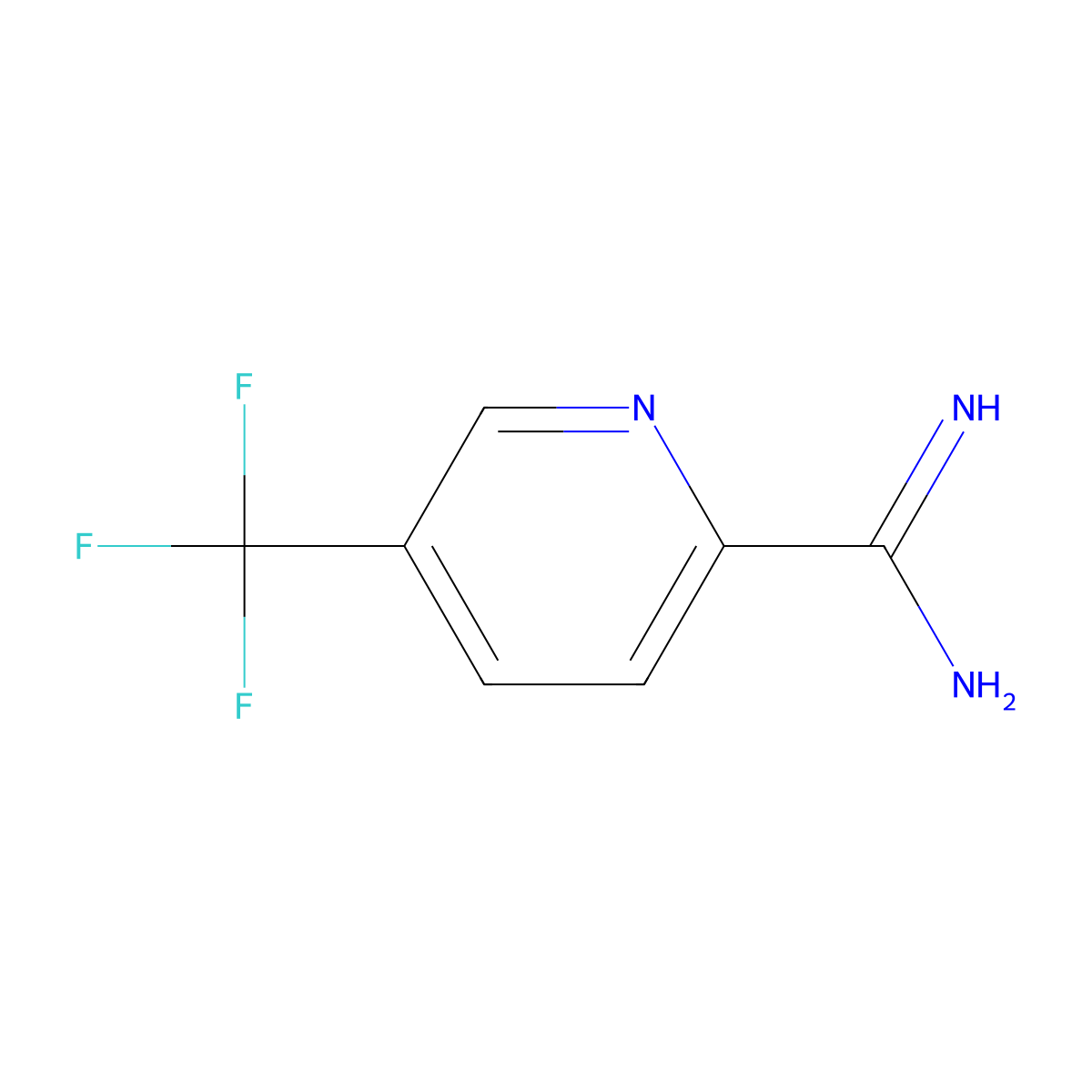 5-(Trifluoromethyl)picolinimidamide molecular structure, CAS 302899-35-0