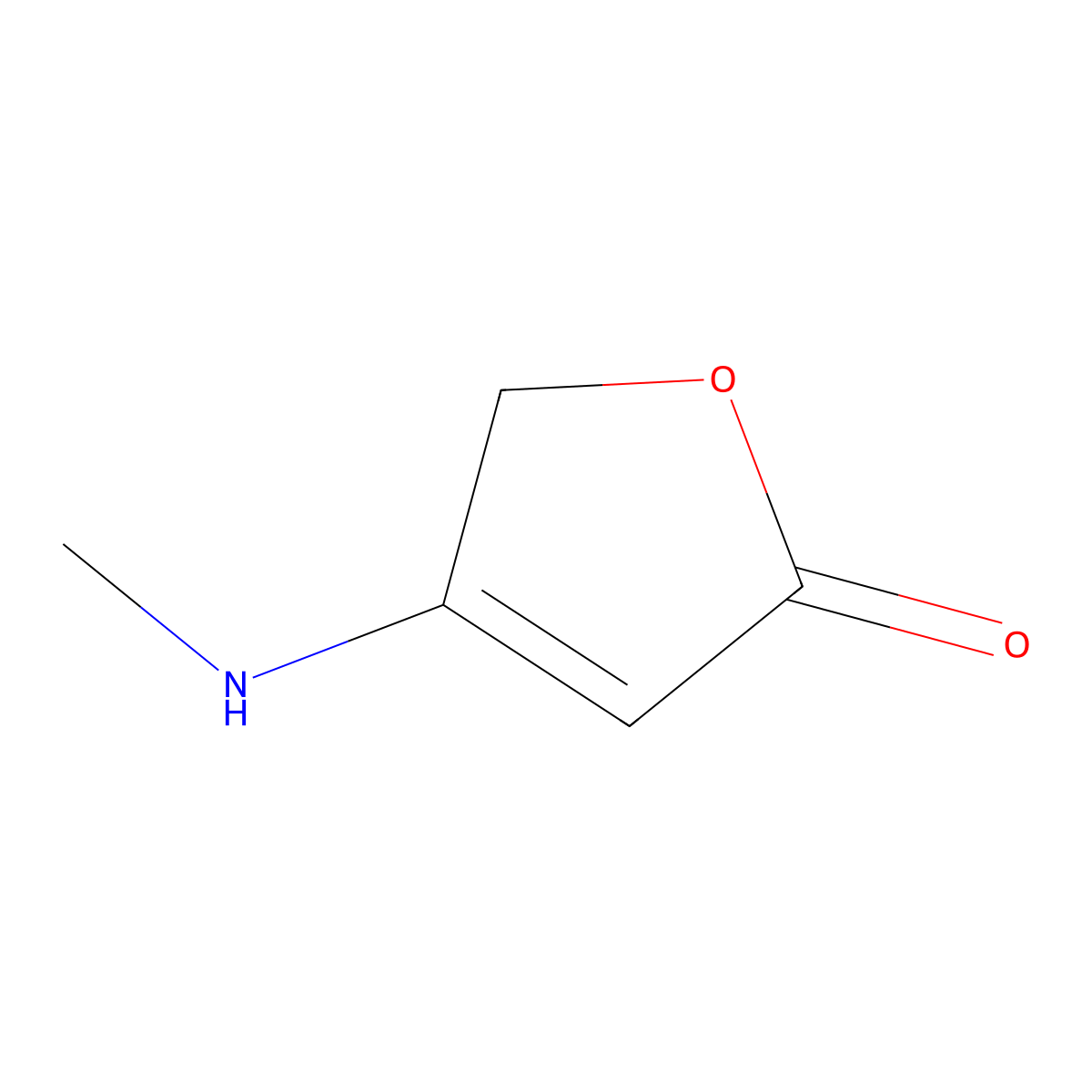 4-(methylamino)furan-2(5H)-one molecular structure, CAS 30290-18-7