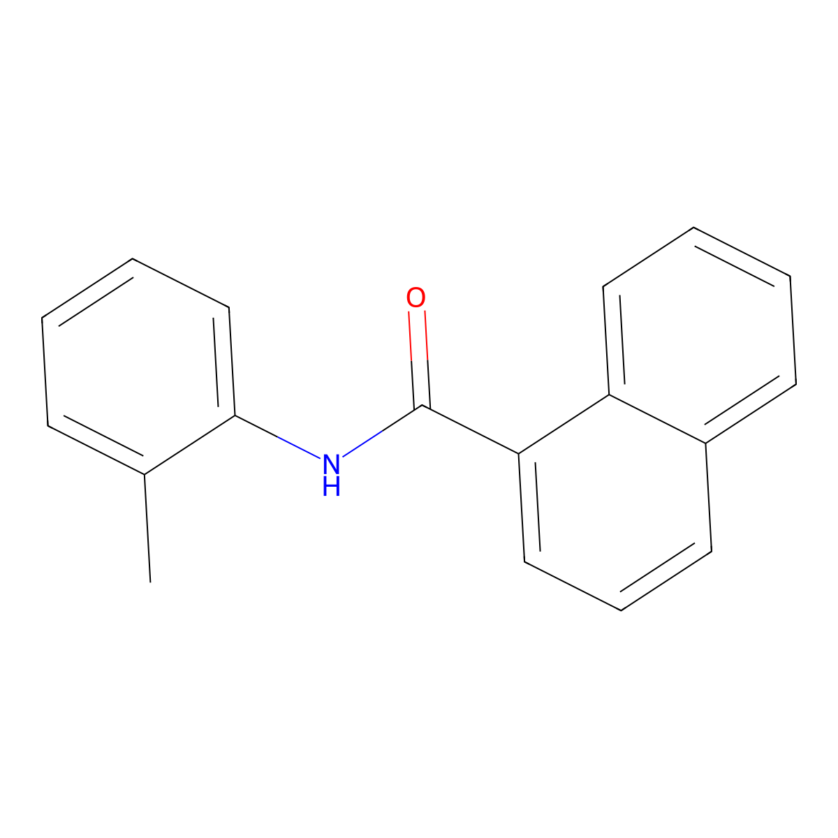 N-(2-methylphenyl)naphthalene-1-carboxamide molecular structure, CAS 302901-22-0