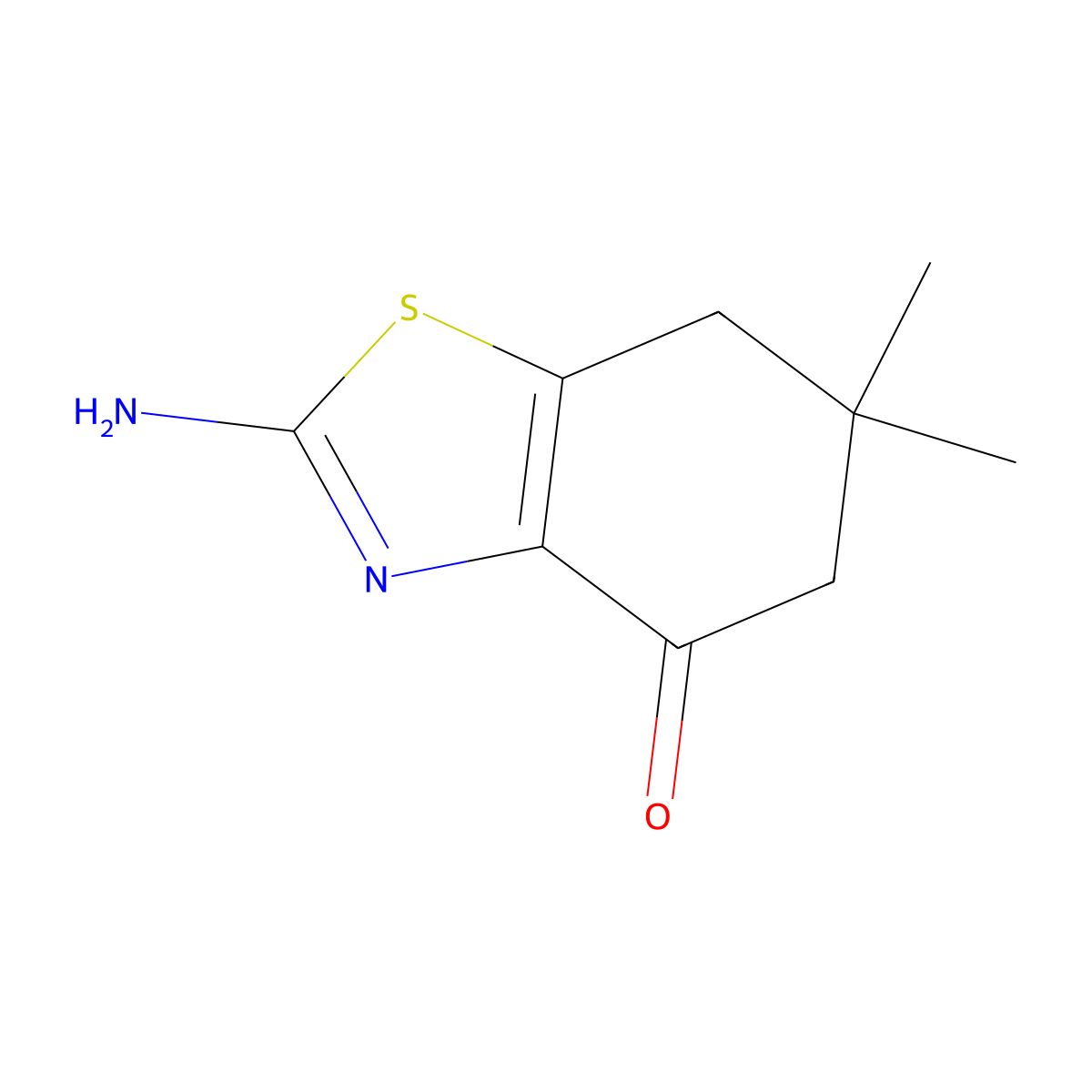 2-Amino-6,6-dimethyl-6,7-dihydro-5H-benzothiazol-4-one molecular structure, CAS 302902-26-7