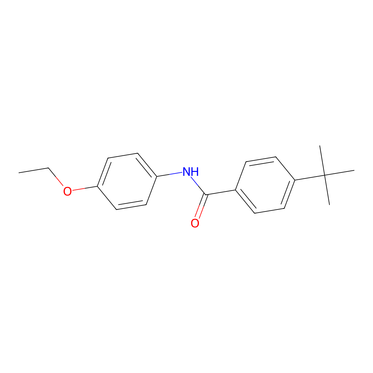 4-Tert-butyl-N-(4-ethoxyphenyl)benzamide molecular structure, CAS 302909-55-3