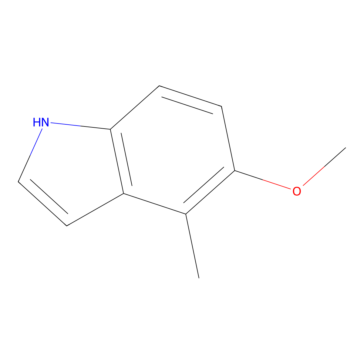 5-Methoxy-4-methylindole molecular structure, CAS 302912-21-6