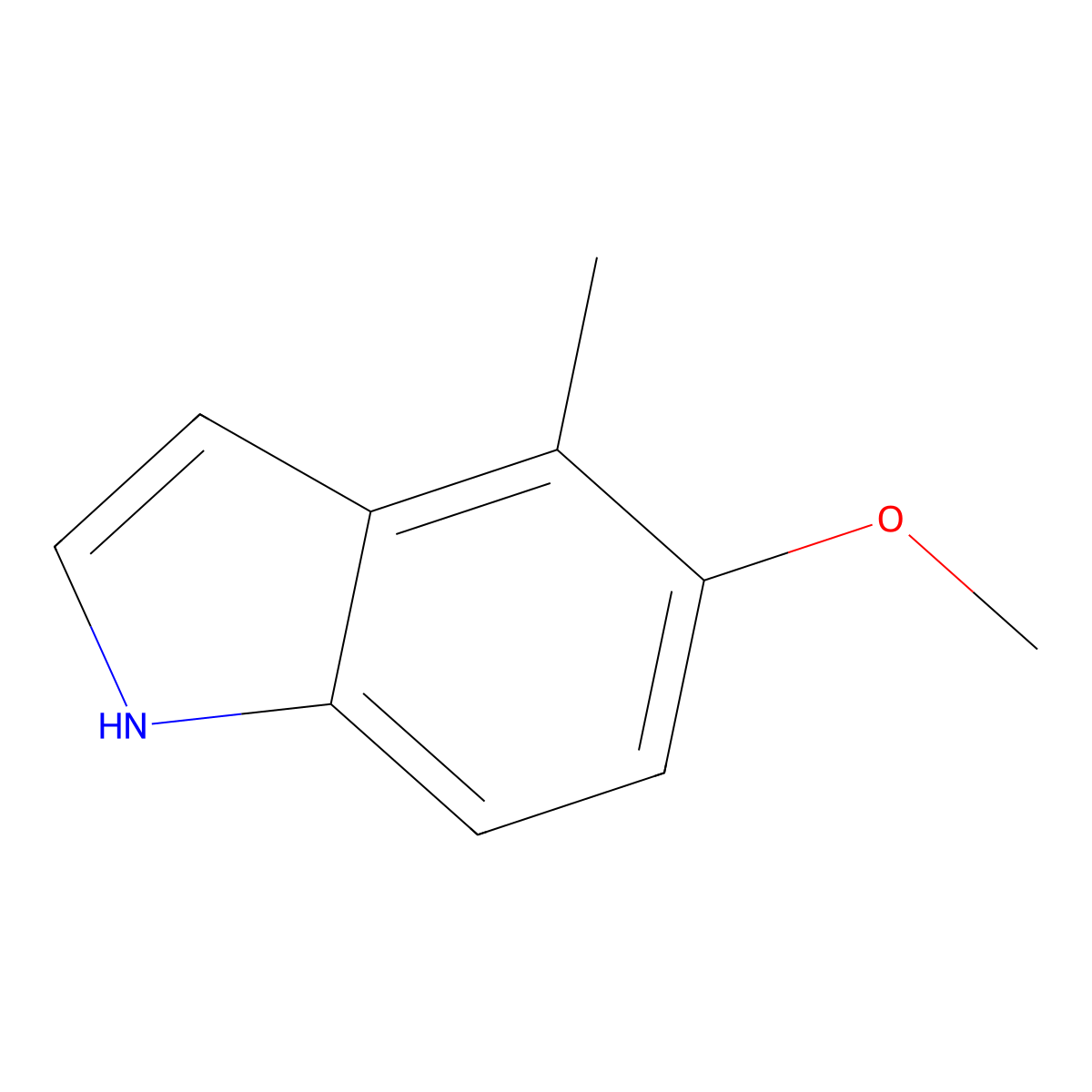 5-Methoxy-4-methylindole molecular structure, CAS 302912-21-6