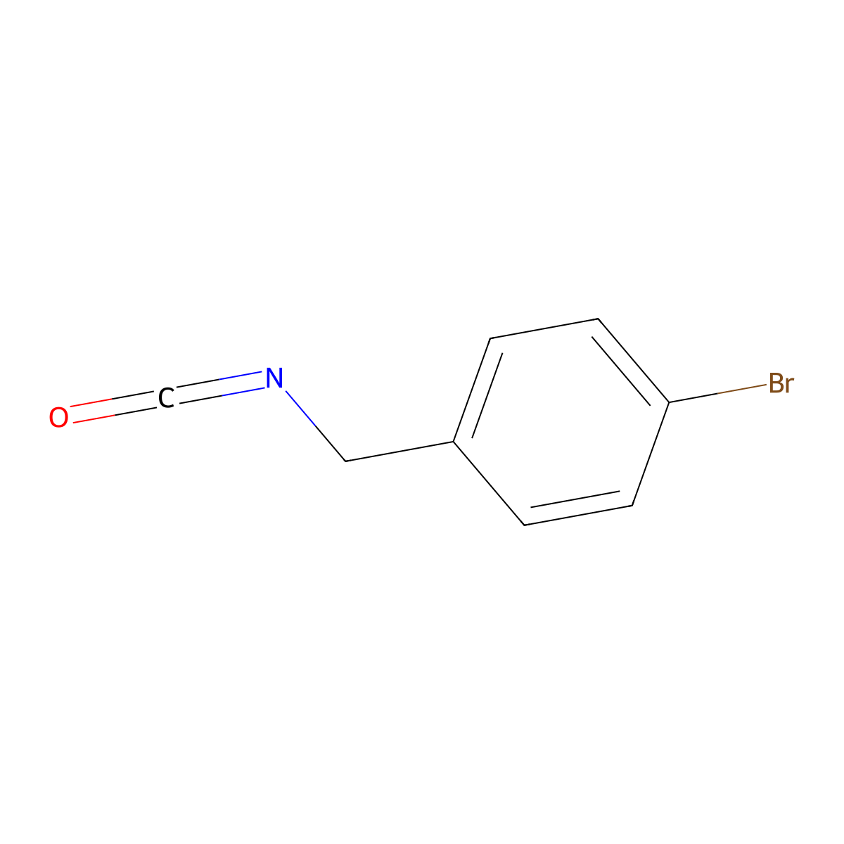 4-Bromobenzyl isocyanate molecular structure, CAS 302912-23-8