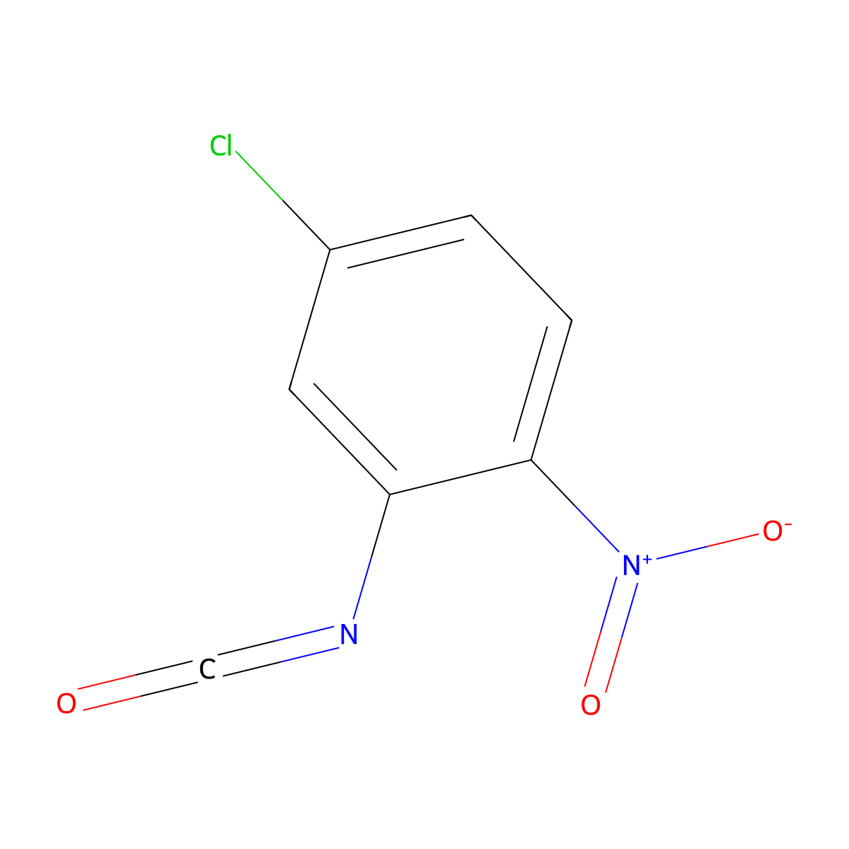 5-Chloro-2-nitrophenyl isocyanate molecular structure, CAS 302912-24-9