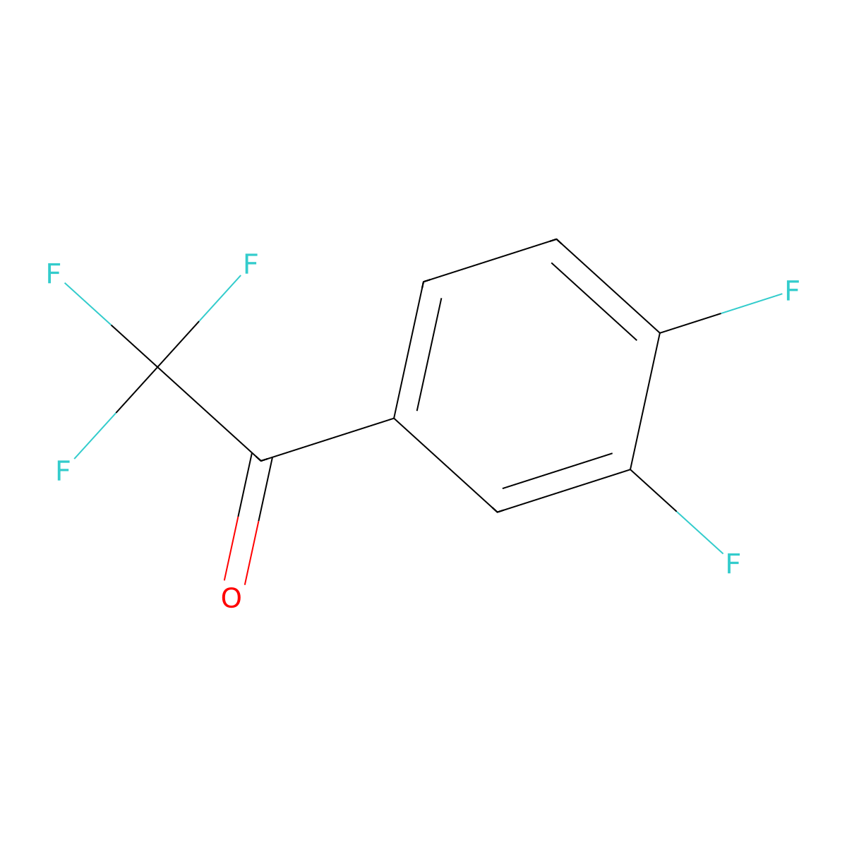 2,2,2,3',4'-Pentafluoroacetophenone molecular structure, CAS 302912-28-3